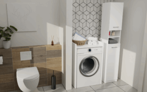 Słupek łazienkowy Marbela 1.0 BIAŁY - obrazek 3