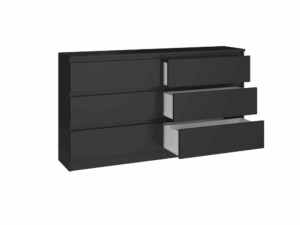 Komoda Malwa M6/140 CZARNY - obrazek 2