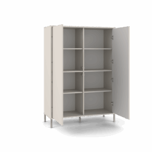 Witryna KAMARO 2DD SLIM/GŁADKI KASZMIR Lamele Front Ryflowany + Klasyczny - obrazek 4