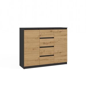 Komoda Malwa 2D4S/120 ANTRACYT ARTISAN - obrazek 1