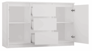 Komoda COSTA 1D3S/2D3S BIAŁY - obrazek 2