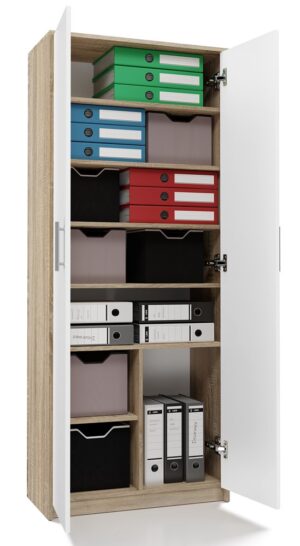 Regał Oliv 2D BIAŁY SONOMA - obrazek 3