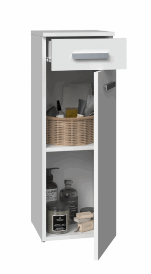 Słupek łazienkowy Nel V DS BIAŁY - obrazek 3