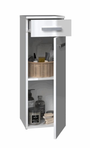 Słupek łazienkowy Nel V DS BIAŁY POŁYSK - obrazek 3