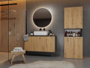 Słupek łazienkowy Nel 2K/DK ANTRACYT ARTISAN - obrazek 4