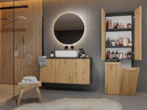 Słupek łazienkowy Nel 1K/DD ANTRACYT ARTISAN - obrazek 4