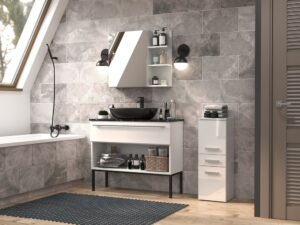 Słupek łazienkowy Nel V DDS BIAŁY POŁYSK - obrazek 2