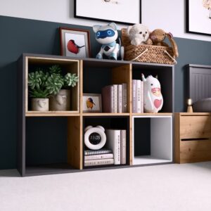 Regał Malax 2X3 ANTRACYT ARTISAN - obrazek 3