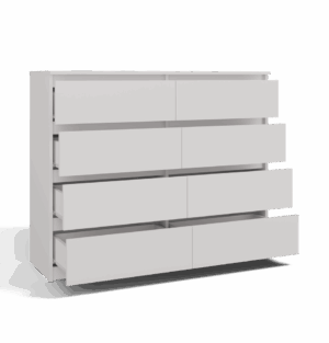 Komoda Malwa M8/120 BIAŁY - obrazek 2