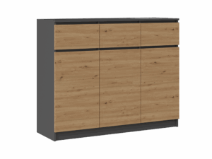 Komoda Malwa 3D3S ANTRACYT ARTISAN - obrazek 1