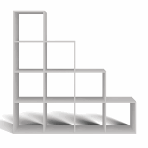 Regał Step 4X4 BIAŁY - obrazek 5