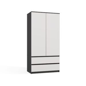 Szafa Malwa SS-90 ANTRACYT BIEL - obrazek 2