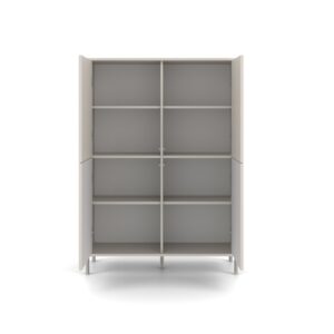 Witryna KAMARO 4DK SLIM/GŁADKI KASZMIR 4 Drzwi Lamele Front Ryflowany + Klasyczny - obrazek 5