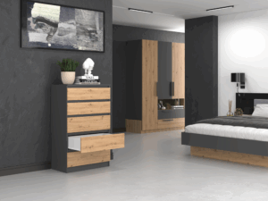 Komoda Malwa M5 ANTRACYT ARTISAN - obrazek 5