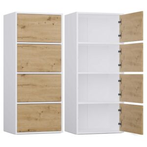 Komoda ALMA Front DĄB ARTISAN Korpus BIEL - obrazek 1