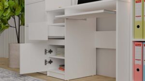 Biurko PORTO PRAWE BIAŁY - obrazek 5