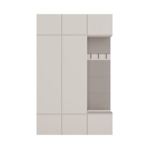 Garderoba HAGA III 2Sz1W KASZMIR BEŻ 2x Szafa + Wieszak - obrazek 5