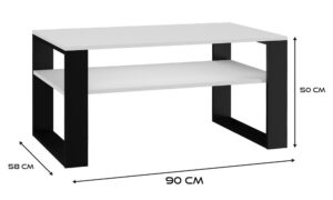 Ława Modern 1P BIAŁY CZERŃ - obrazek 4
