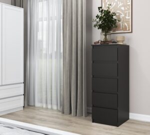 Komoda Malwa W5 CZARNY - obrazek 4