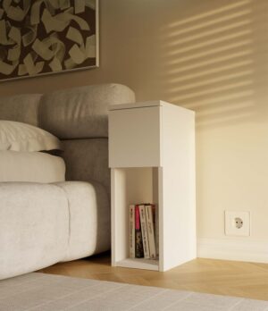 Szafka nocna GALAX 20 1S BIAŁY - obrazek 2