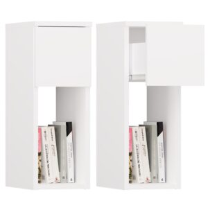 Szafka nocna GALAX 20 1S BIAŁY - obrazek 1