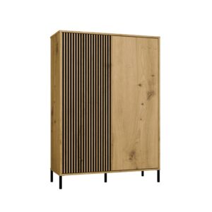 Witryna KAMARO 2DD SLIM/GŁADKI DĄB ARTISAN Lamele Front Ryflowany + Klasyczny - obrazek 7