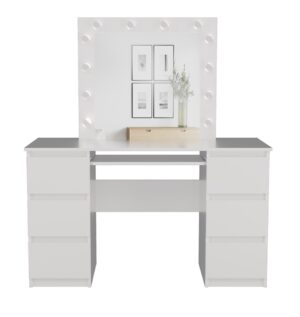 Zestaw Toaletka KUBA + LUSTRO MARINA Biały - obrazek 4