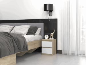 Szafka nocna Malwa M2 BIAŁY SONOMA - obrazek 4