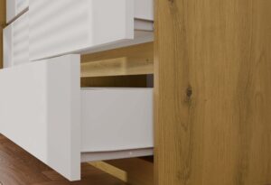 Komoda Malwa M6 140 DĄB ARTISAN BIAŁY - obrazek 4