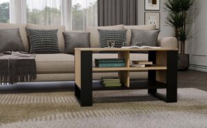 Ława Modern 4P SLIM DĄB ARTISAN CZARNY - obrazek 3