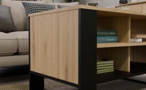 Ława Modern 4P SLIM DĄB ARTISAN CZARNY - obrazek 6