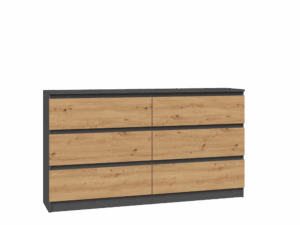 Komoda Malwa M6/140 ANTRACYT ARTISAN - obrazek 1