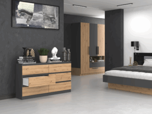 Komoda Malwa M6/140 ANTRACYT ARTISAN - obrazek 5