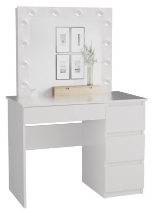 Zestaw toaletka Marina T/L+MIJ/P BIAŁY