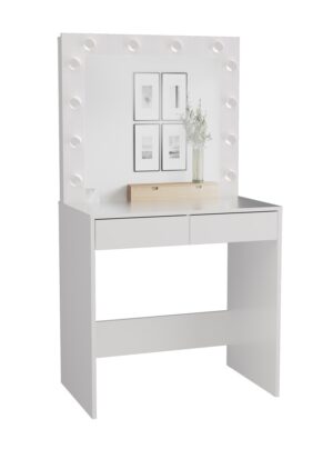 Zestaw toaletka Marina T+ 2S+L BIAŁY - obrazek 2