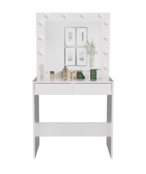 Zestaw toaletka Marina T+ 2S+L BIAŁY - obrazek 3