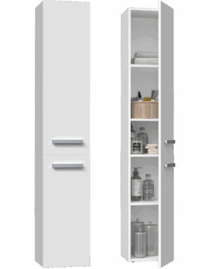 Słupek łazienkowy Nel II BIAŁY - obrazek 3