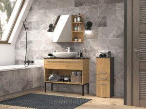 Słupek łazienkowy Nel V DDS ANTRACYT ARTISAN - obrazek 4