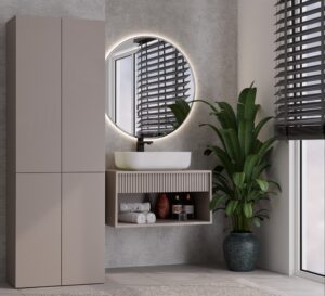 Słupek łazienkowy Nel 1K/DD GLINA - obrazek 2