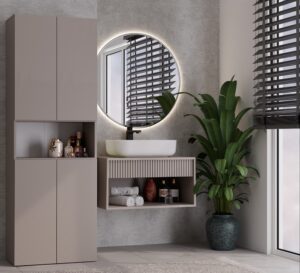 Słupek łazienkowy Nel 1K/DK GLINA - obrazek 2