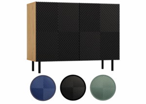 Komoda KAMA 2D ARTISAN CZARNY - obrazek 1