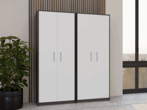 Regał Oliv 2D ANTRACYT BIEL - obrazek 4