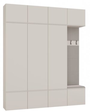 Garderoba HAGA IV 3Sz1W KASZMIR BEŻ 3x Szafa + Wieszak - obrazek 1
