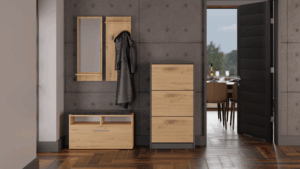 Szafka na obuwie Paula PAULA ANTRACYT ARTISAN - obrazek 5