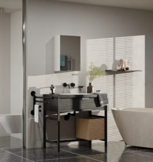 Słupek łazienkowy Pola 1DL BIAŁY - obrazek 5