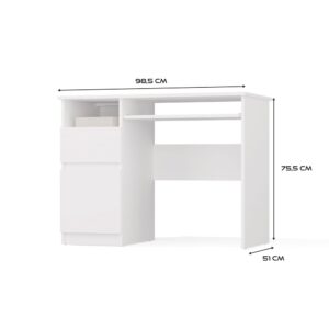 Biurko PORTO LEWE BIAŁY - obrazek 5