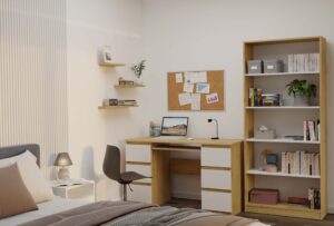 Regał Onyx R80 DĄB ARTISAN BIEL - obrazek 3