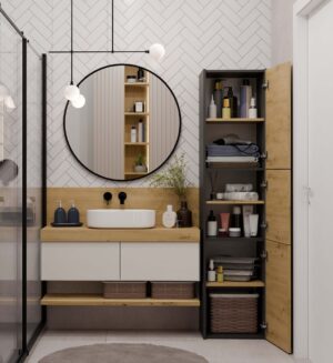 Słupek łazienkowy Sara S43 ANTRACYT ARTISAN - obrazek 3