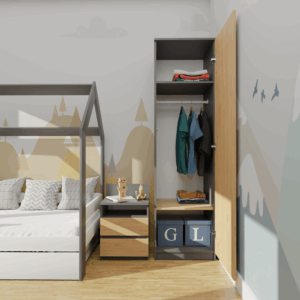 Szafa Malwa SD-50 ANTRACYT ARTISAN - obrazek 4