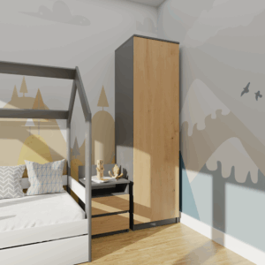 Szafa Malwa SD-50 ANTRACYT ARTISAN - obrazek 5